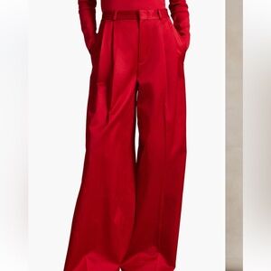Polo Ralph Lauren Vibrant Red Wide-Leg Pants